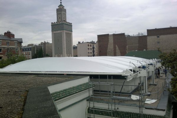 Couverture amovible en toile de La Grande Mosquée de Paris