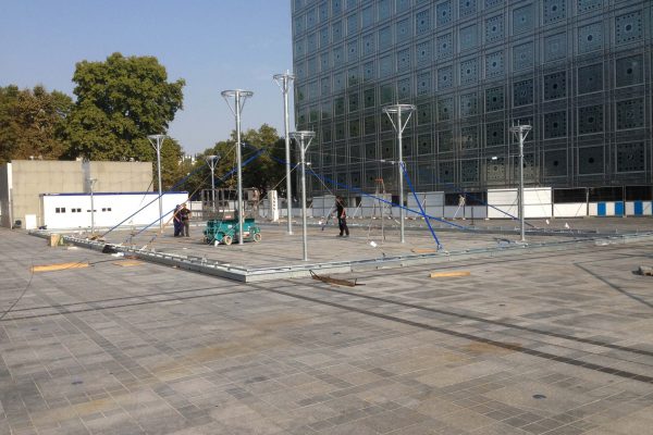 Tente Marocaine en toile à l'institut du Monde Arabe à Paris