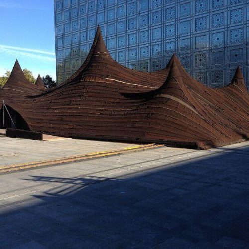 Tente Marocaine en toile à l'institut du Monde Arabe à Paris